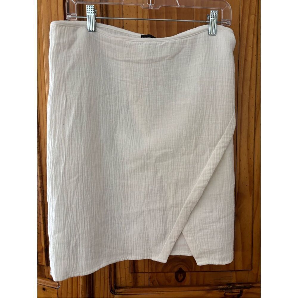 Prettylittlething Gauzy Faux Wrap Skirt
